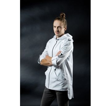 Chef's jacket with zipp by Robert Kalinkin, White