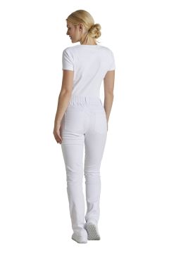 Pull on unisex pants, unhemmed