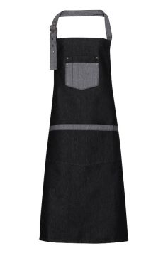 DOMAIN' CONTRAST DENIM BIB APRON