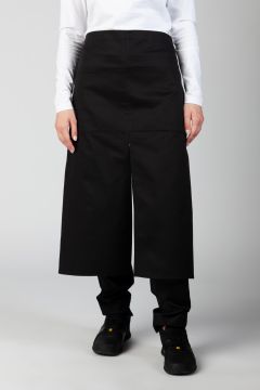 Apron with vent, black