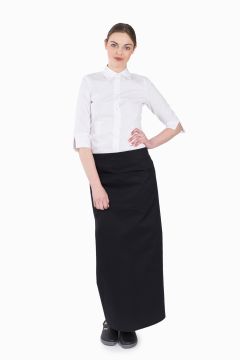 Apron without vent, black