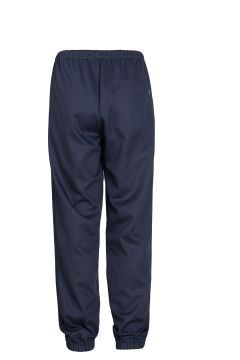 Unisex jogging pants, white and blue